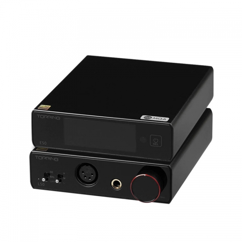 TOPPING E50 Hi-Res ES9068AS dac MQA FULL Decode+TOPPING L50 NFCA Headphone Amplifier